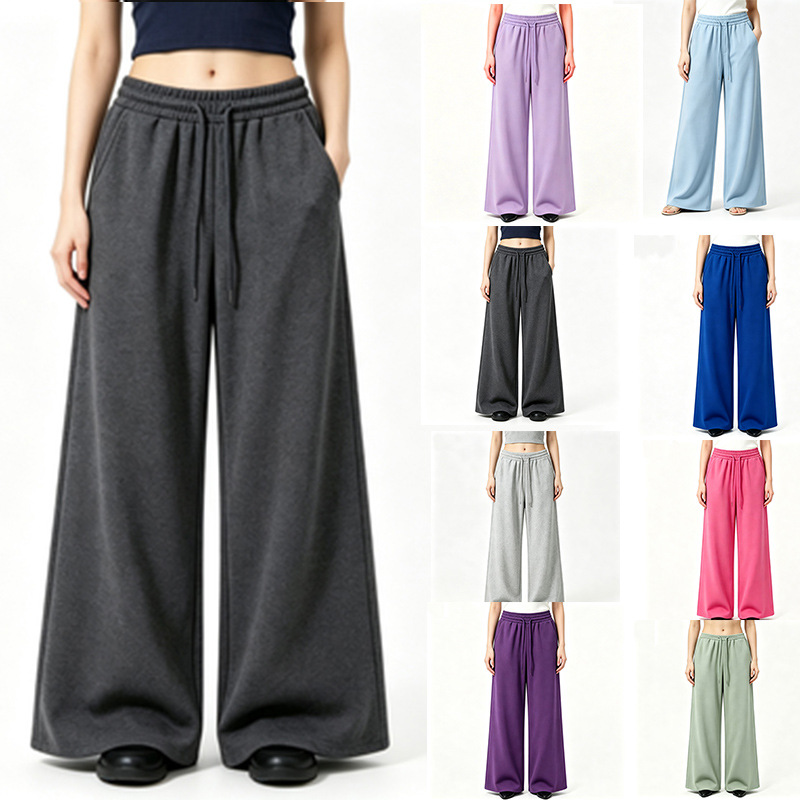 Women Shoes Joggers - New Harajuku Wide Leg Sweatpants Women
