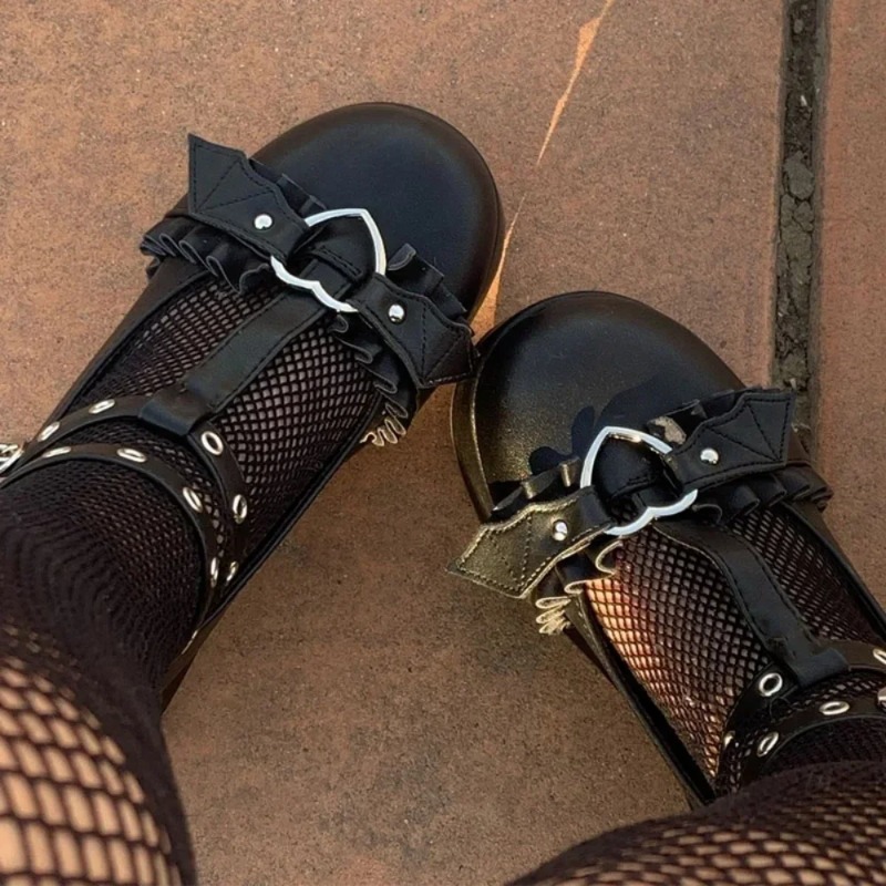 Women'S Shoes Everyday - New Sweet Heart Buckle Wedges Mary