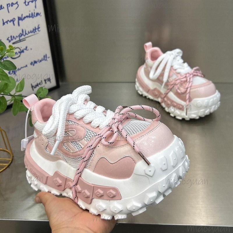 Women'S Shoes Com - Women's Chunky Platform Dad Sneakers Breathable