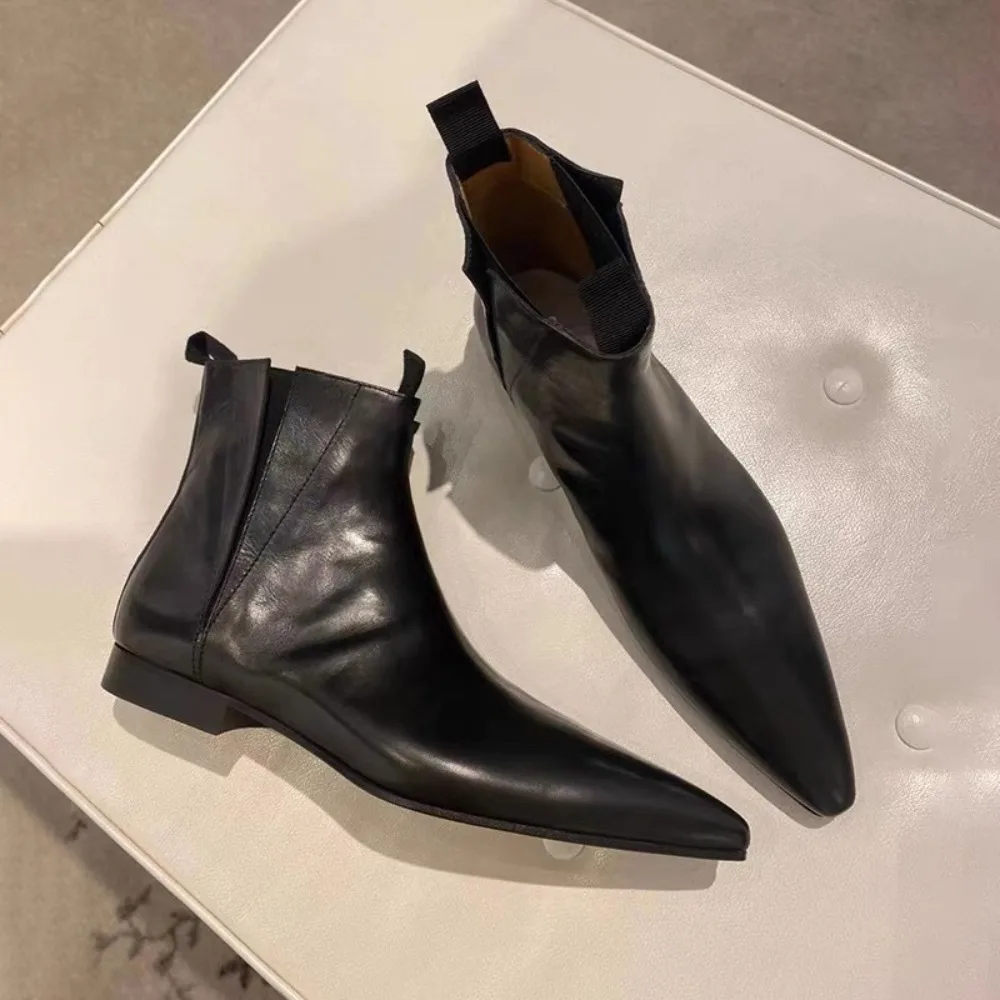 Women'S Shoes Chelsea - Luxury Women's Short Boots Autumn/Winter Genuine