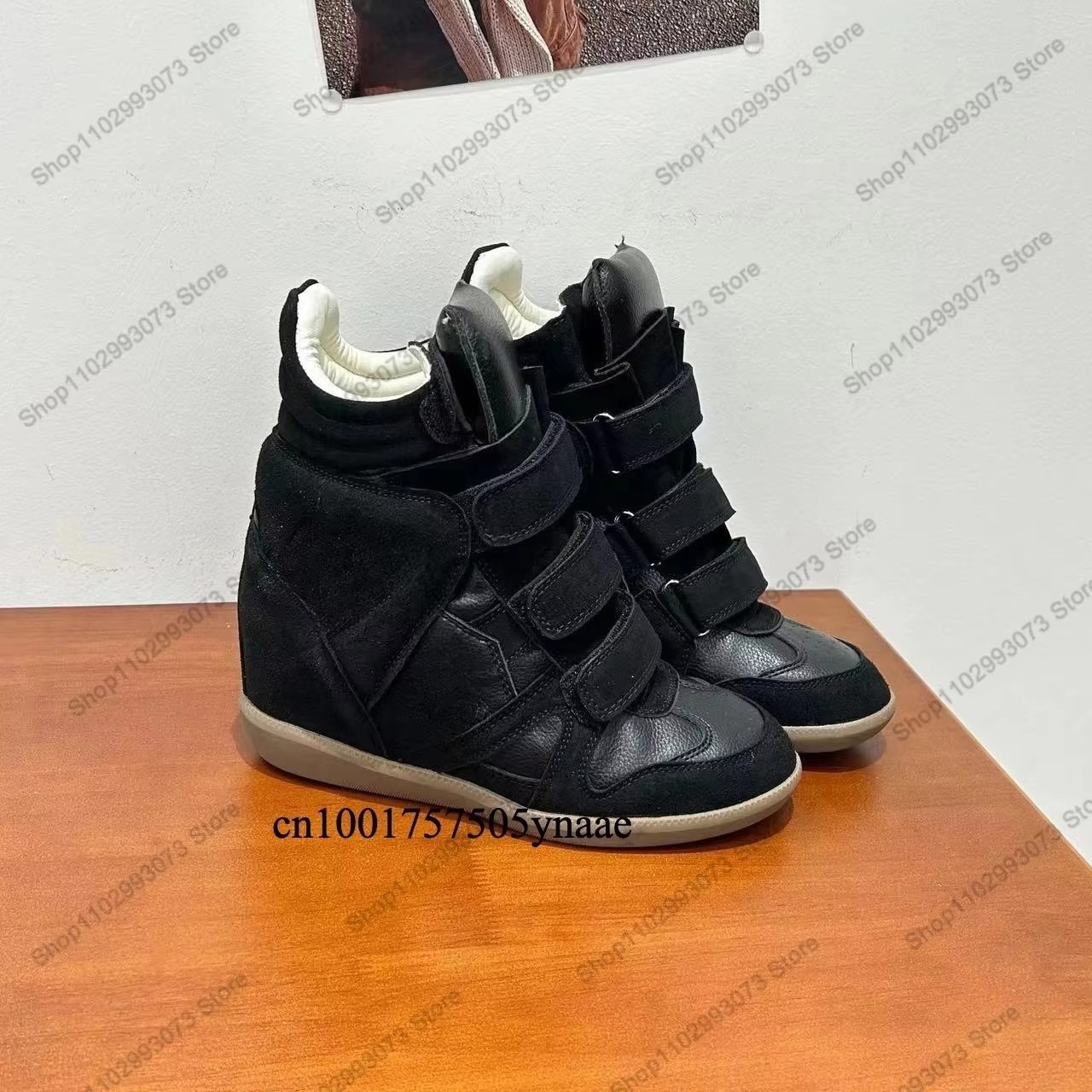 Women'S Shoes Hey Dude - Women Hidden Wedge Heel High‑Top Sneakers