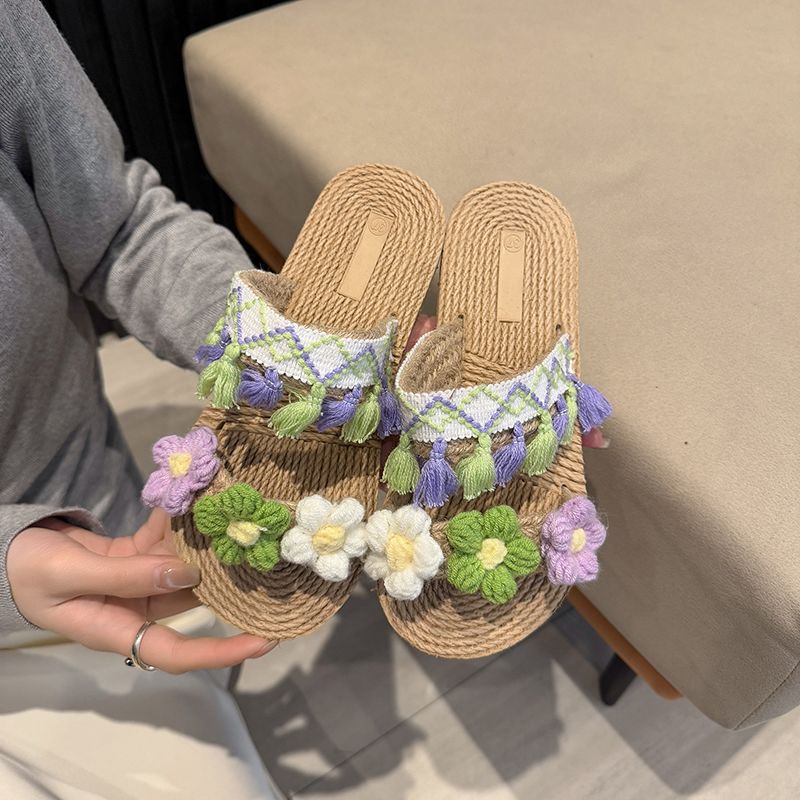 Fashion Braided Jute Sandals W - Women Shoes Must Have recension och pris