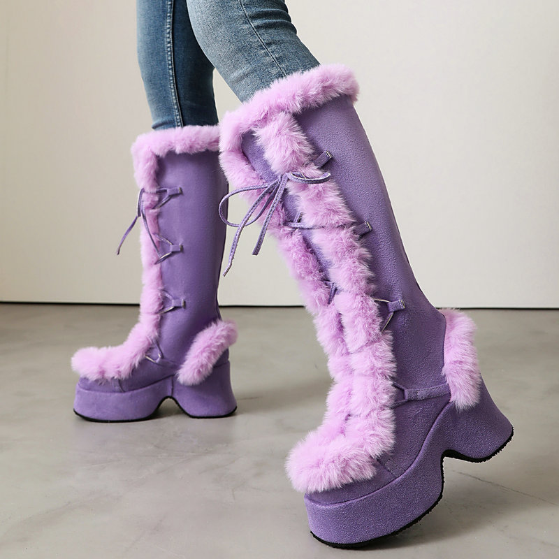 Lolita Style Furry Platform Bo - Women'S Shoes Chelsea recension och pris