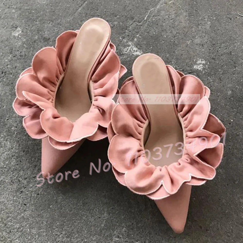 White Flower Satin Pointed Toe - Women Shoes Zara recension och pris