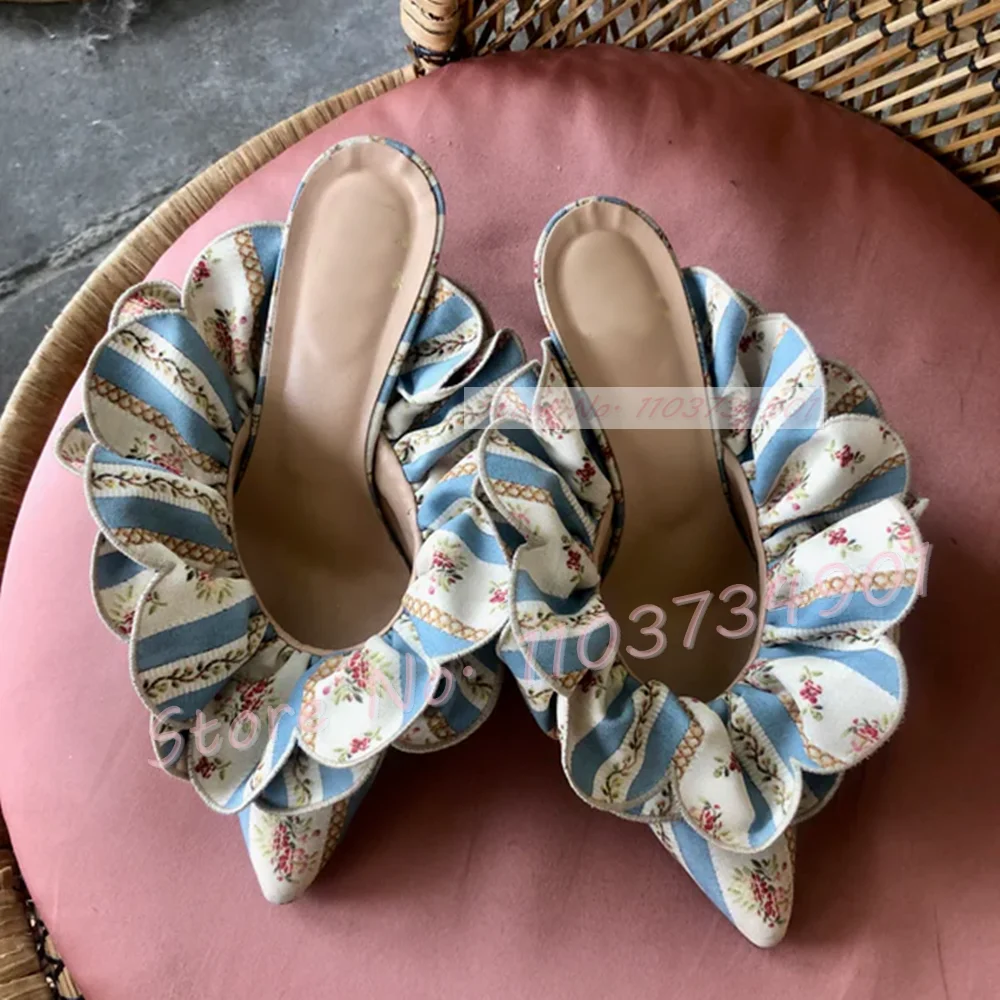 White Flower Satin Pointed Toe - Women Shoes Zara recension och pris