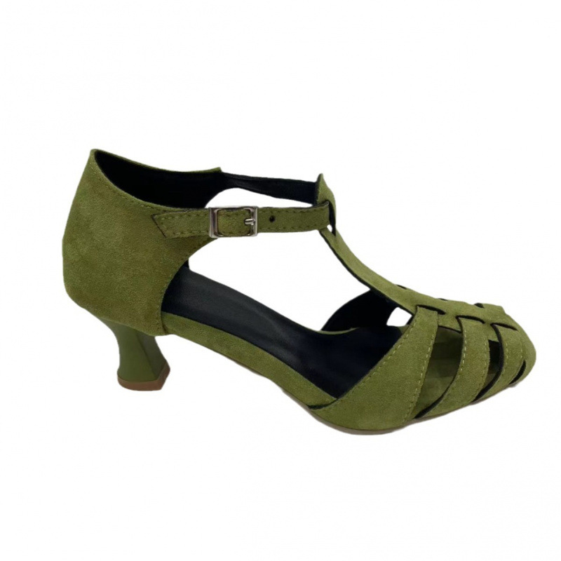 Women's Green Suede Kitten Hee - Women'S Shoes Everyday recension och pris
