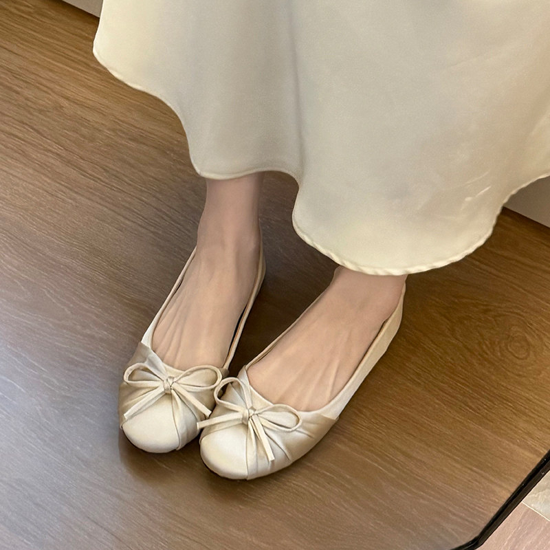 2026 New Bow-knot Temperament  - Women'S Shoes Round Toe recension och pris