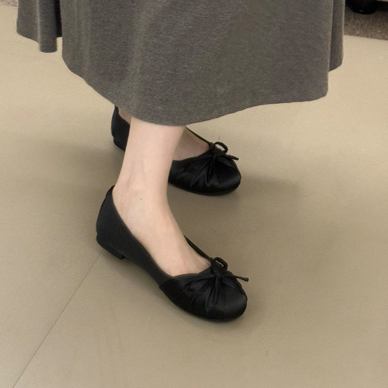 2026 New Bow-knot Temperament  - Women'S Shoes Round Toe recension och pris