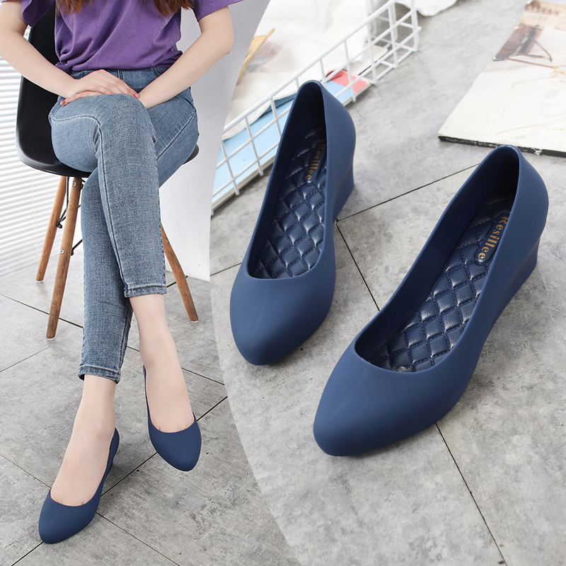 Resillee Women Navy Blue Wedge - Women'S Shoes Navy Blue recension och pris