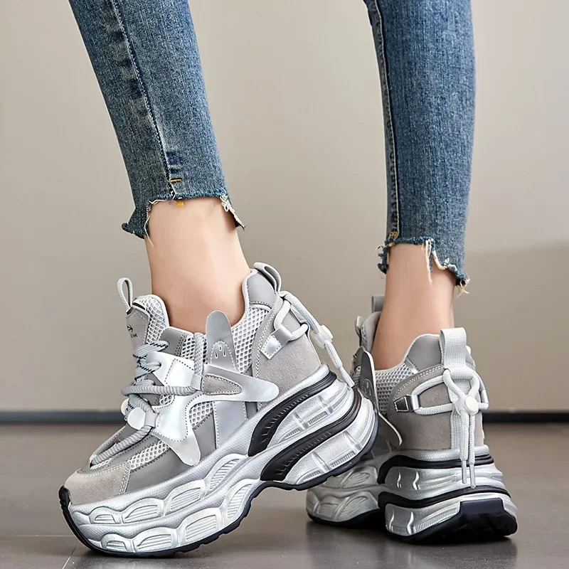 Heel Women Real Genuine Leathe - Wedge Heeled Sneaker recension och pris