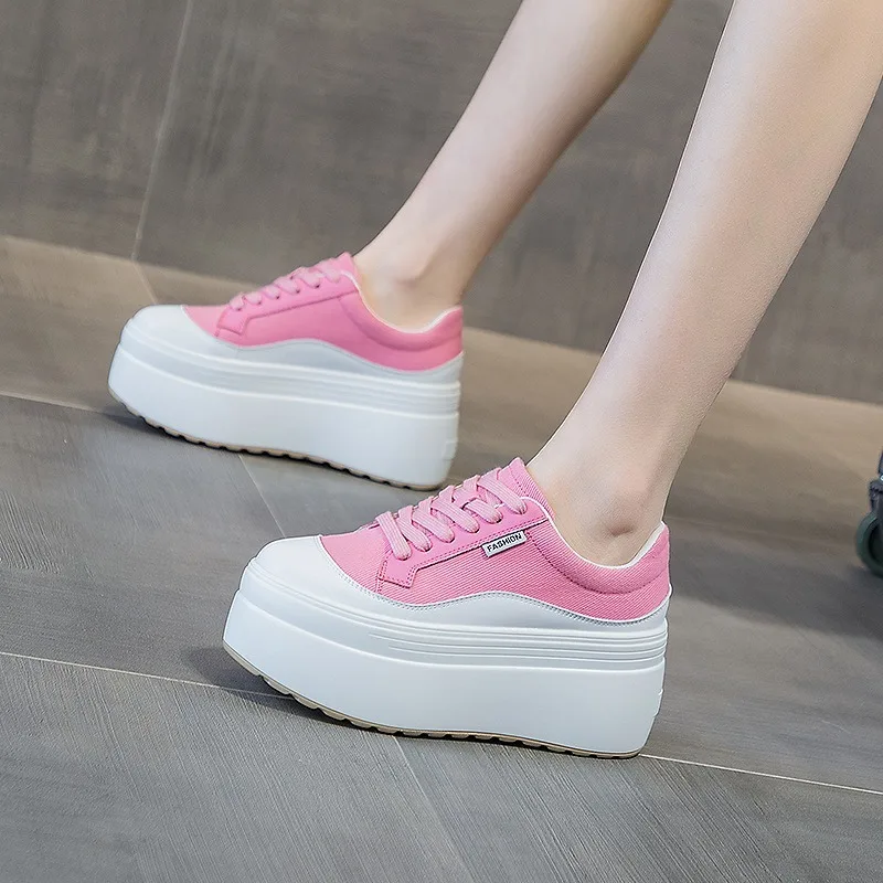 8cm New Canvas Genuine Leather - Women'S Shoes Com recension och pris