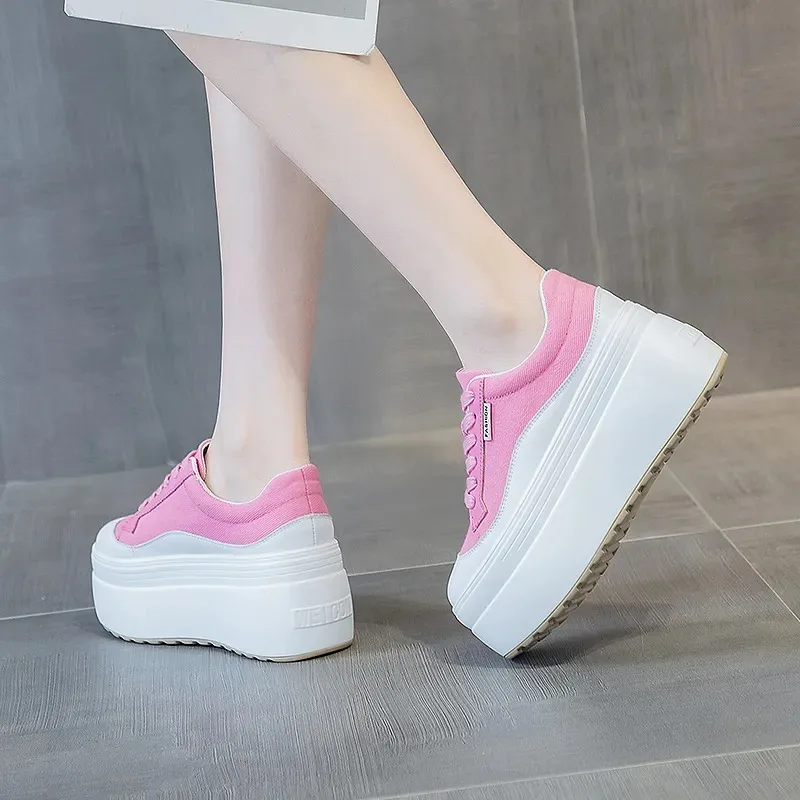 8cm New Canvas Genuine Leather - Women'S Shoes Com recension och pris
