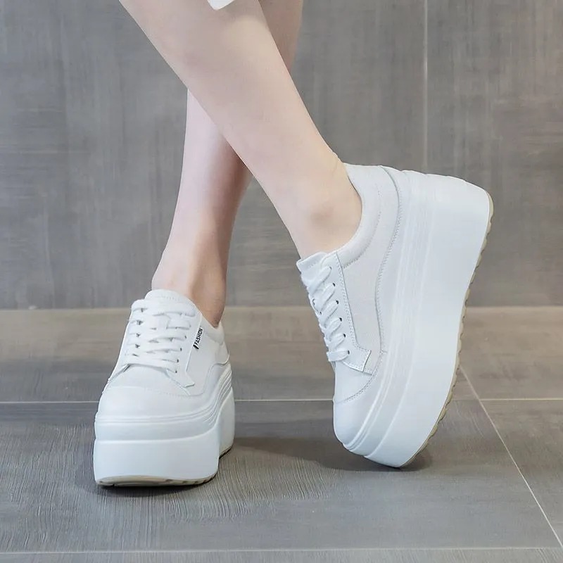 8cm New Canvas Genuine Leather - Women'S Shoes Com recension och pris