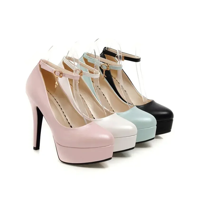 Big Size White Pink Wedding Pa - Women'S Shoes Navy Blue recension och pris