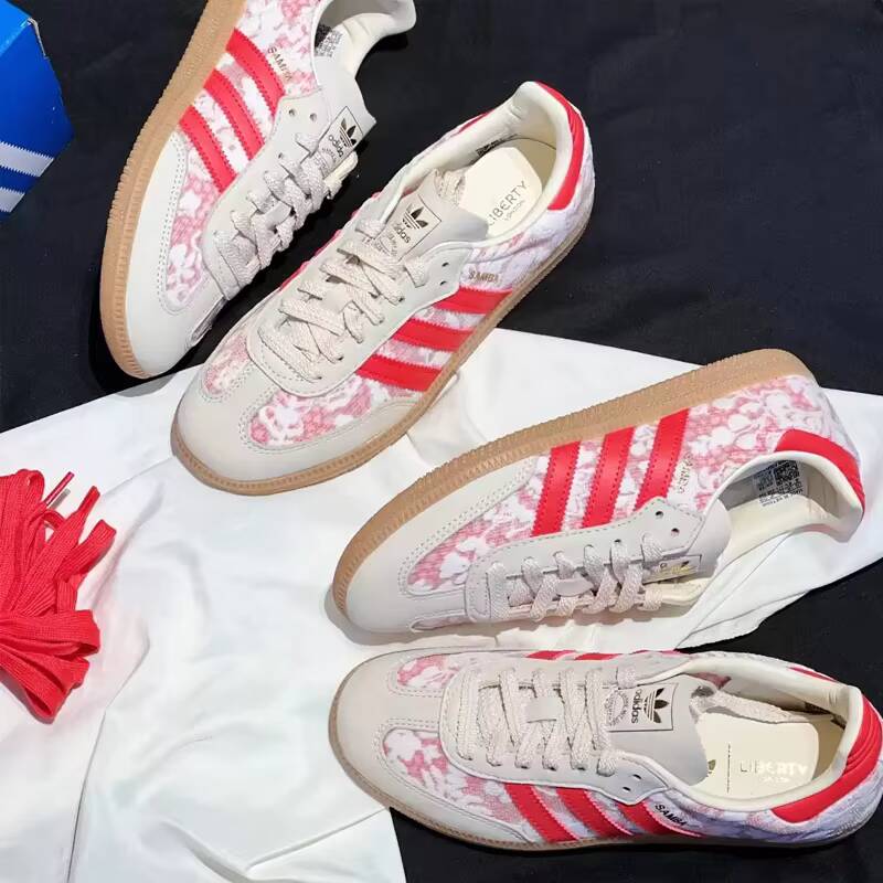 Women Pink Floral Print Low To - Women'S Shoes Pink Adidas recension och pris