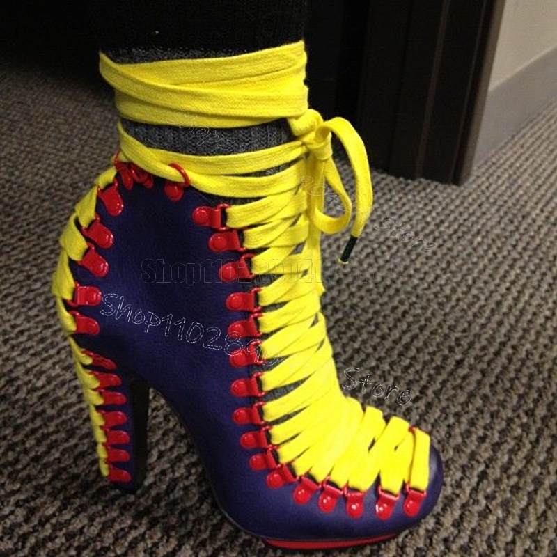 Yellow Strappy Blue Suede Squa - Women'S Shoes Navy Blue recension och pris
