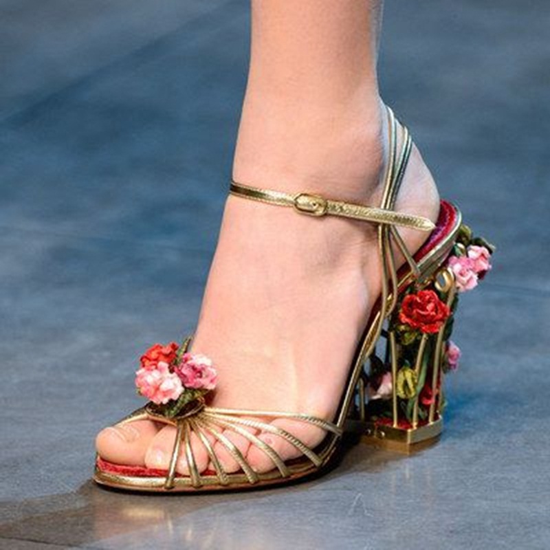 Luxury Bird Cage Women Sandals - Strappy Heeled Sandals recension och pris