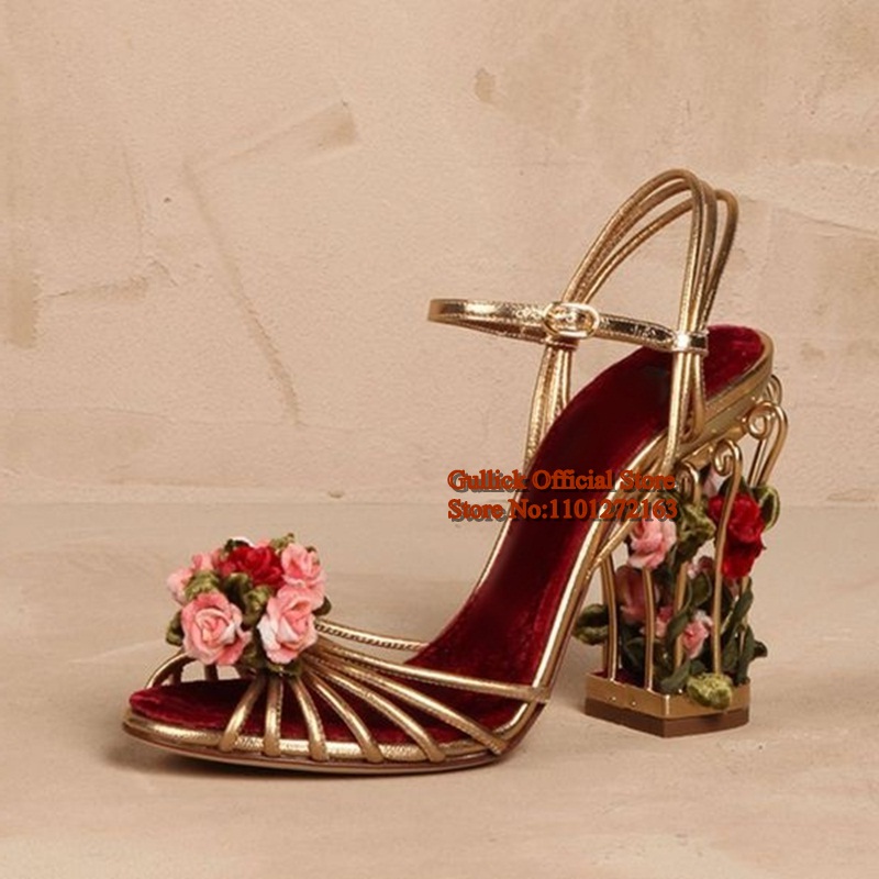 Luxury Bird Cage Women Sandals - Strappy Heeled Sandals recension och pris
