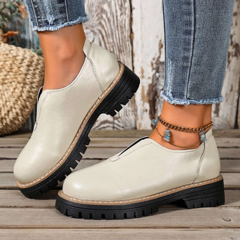 Retro British Style Women's Sh - Women'S Shoes Round Toe recension och pris