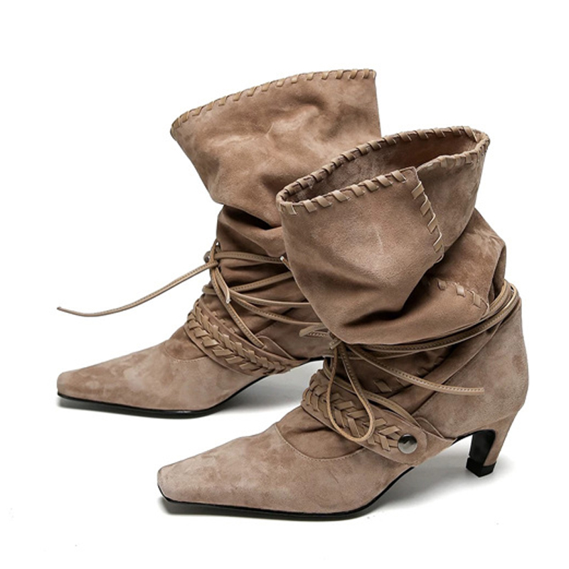 Liyke Autumn Winter Brown Sued - Women'S Shoes Chelsea recension och pris