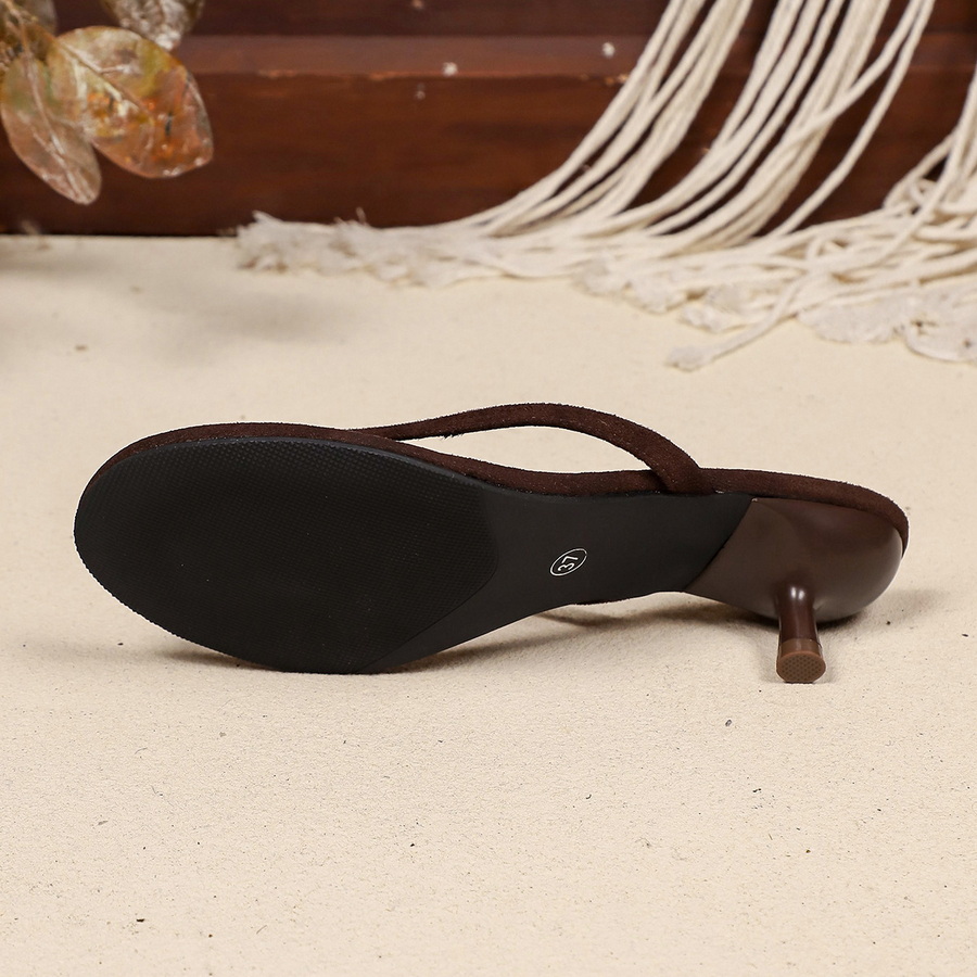 New Faux Suede Heeled Thong Sa - Women'S Shoes Everyday recension och pris