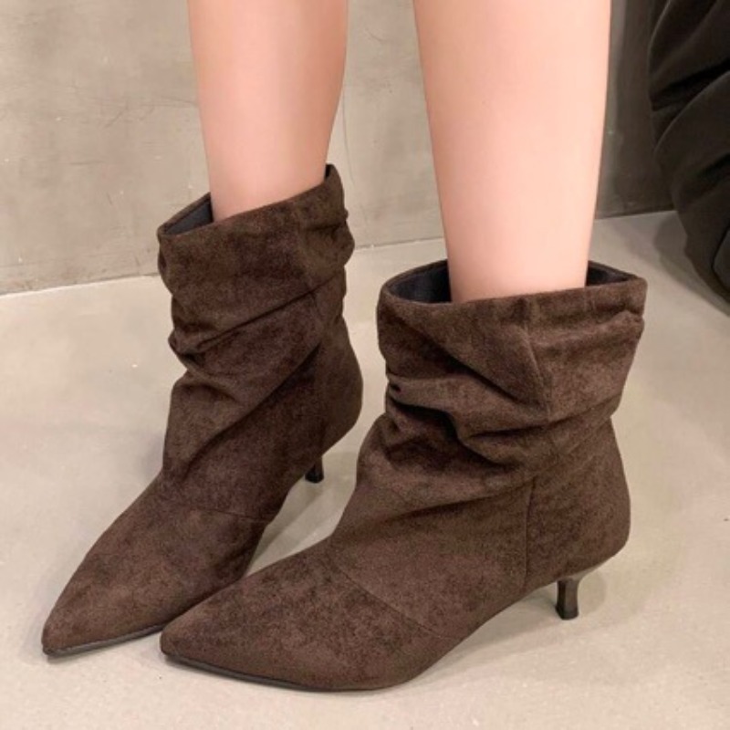 Brown Retro Elegant Designer A - Women'S Shoes Chelsea recension och pris