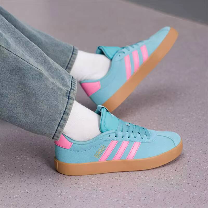 Adidas Popular Cyan Pink Suede - Women'S Shoes Pink Adidas recension och pris